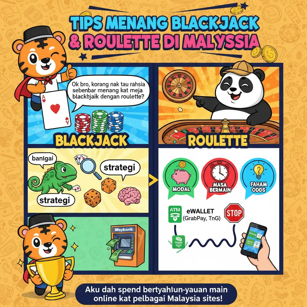 Tips Menang Blackjack & Roulette di Malaysia