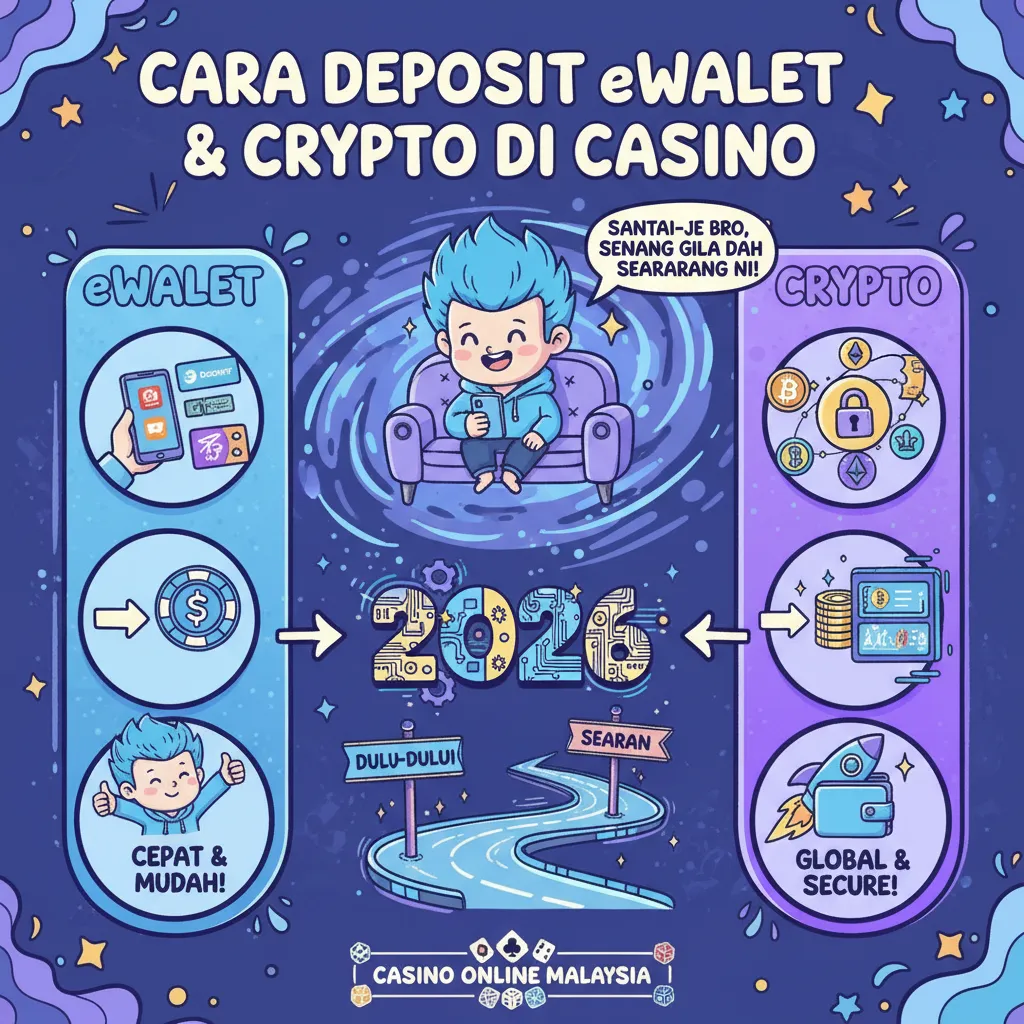 Cara Deposit eWallet & Crypto di Casino